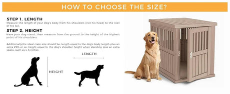 Lockable Resin Dog Crate End Table Nightstand - Omega Lifestyles