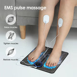 EMS Foot Massager Pad With 8 Modes And Remote Control - Omega Lifestyles
