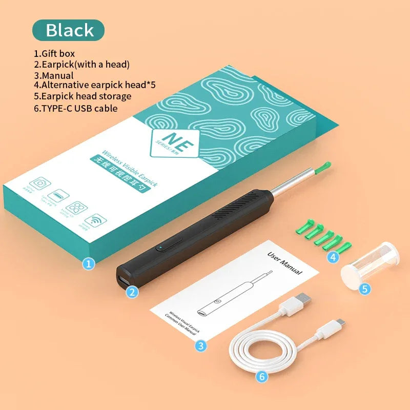 Wireless Visual Ear Cleaner With Camera Endoscope Tool - Omega Lifestyles