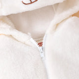 Baby Bear Hooded Cotton Romper Long Sleeve Footies - Omega Lifestyles