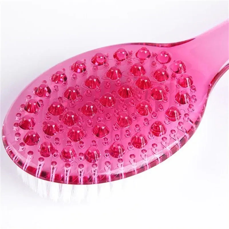 Long Handle Soft Bristle Bath Body Massage Brush - Omega Lifestyles