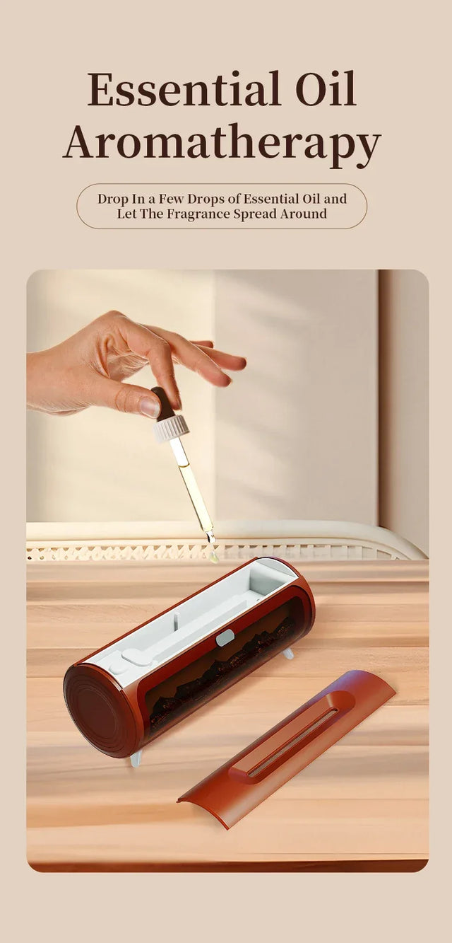 Fireplace Ultrasonic Essential Oil Aroma Diffuser Humidifier - Omega Lifestyles