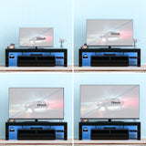 Modern 63-Inch RGB LED Storage Drawer TV Stand