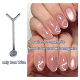 Set Of 5 Y-Shaped Love Heart Cat Eye Nail Tool - Omega Lifestyles