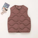 Children’s Thickened Cotton-Polyester Warm Winter Vest