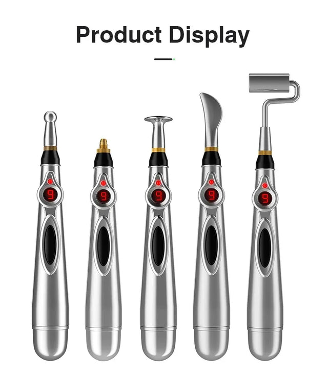 5-Head Electric Acupuncture Point Massage Pen Pain Relief - Omega Lifestyles