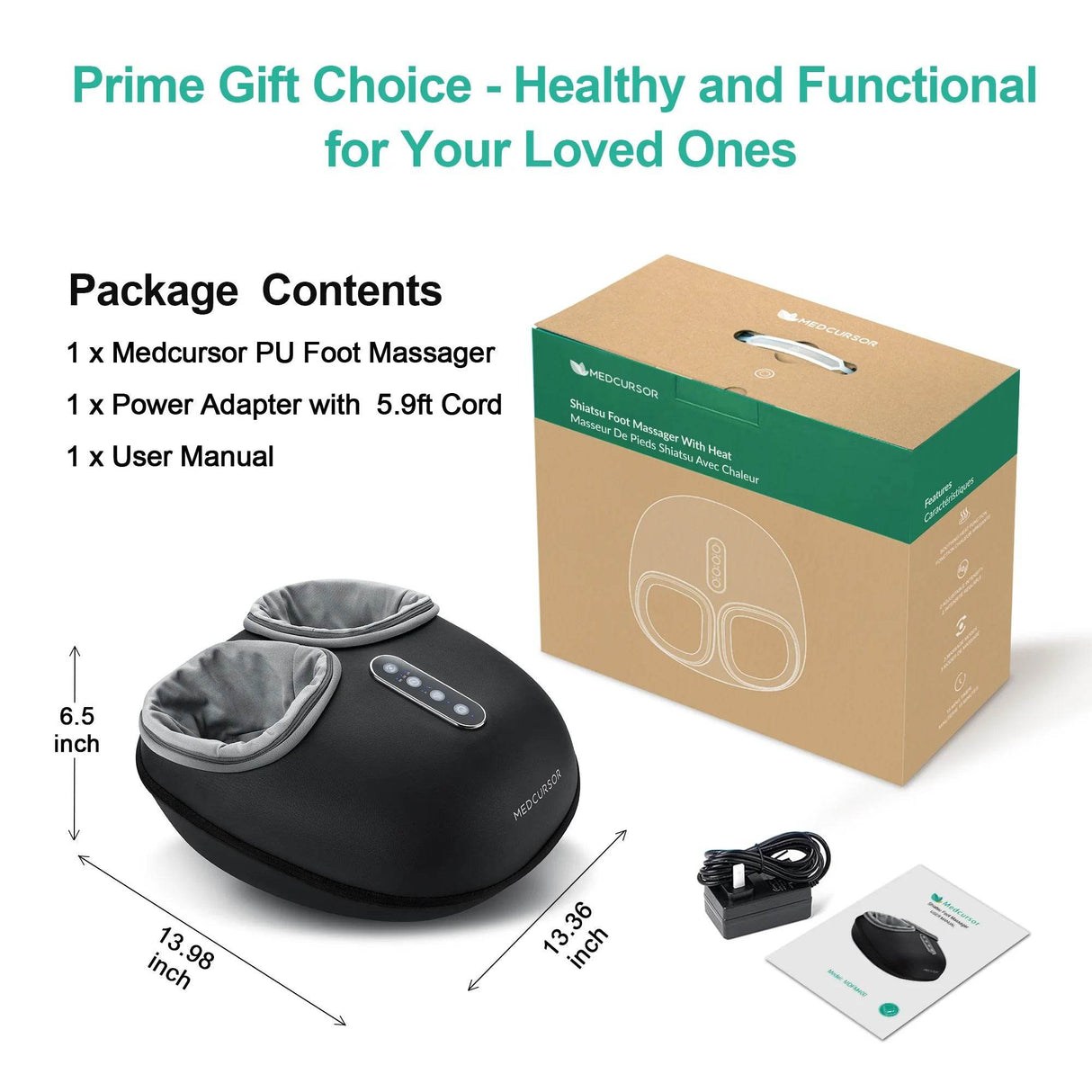 Shiatsu Electric Foot Massager With Heating Therapy - Omega Lifestyles