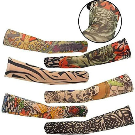 Floral Temporary Tattoo Sleeve With Sun Protection - Omega Lifestyles