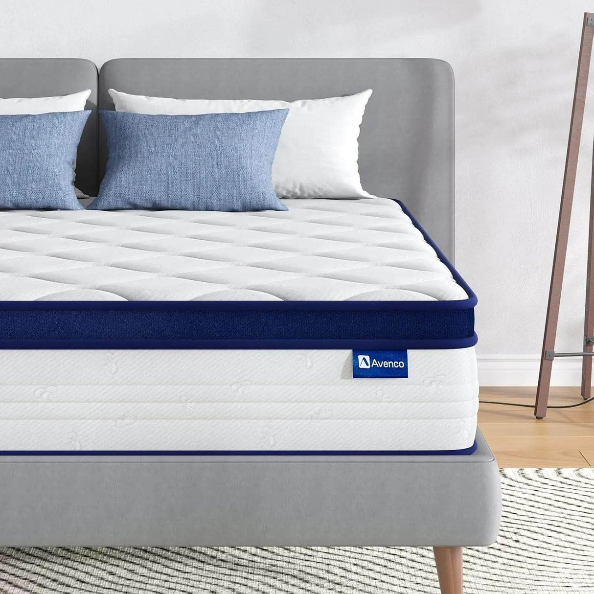 King Size Mattress 12 Inch King Mattresses in a Box Hybrid Spring Mattresses with Comfort Foam and Pocket Coils for Pressure Rel - Omega Lifestyles