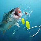 Set Of 10 Steel Alloy Double Reverse Fishing Hooks Rig - Omega Lifestyles