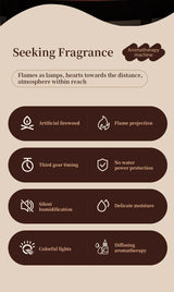 Fireplace Ultrasonic Essential Oil Aroma Diffuser Humidifier - Omega Lifestyles