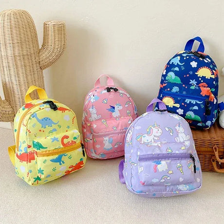 Kids Waterproof Dinosaur Unicorn Pattern Nylon Backpack - Omega Lifestyles