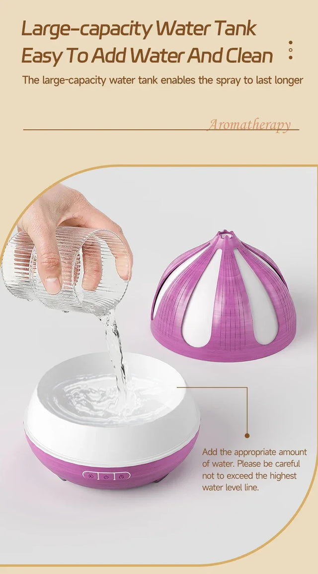 Ultrasonic Remote Control Oil Diffuser With LED Nightlight - Omega Lifestyles