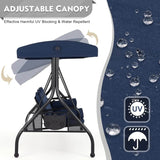 3-Seat Outdoor Porch Swing with Canopy - Omega Lifestyles