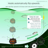 Explosion Bait Cage Hook Pre-Assembled Carbon Steel Rig - Omega Lifestyles