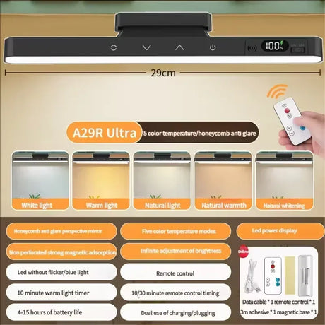 Magnetic Touch Table Lamp With Stepless Dimming - Omega Lifestyles