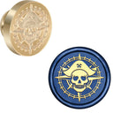Brass Wax Seal Stamp With Removable Wooden Handle - Omega Lifestyles