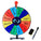 12-Slot Metal Prize Wheel Spinner with Stand - Omega Lifestyles