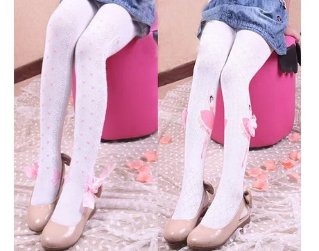 Girls Cotton Cartoon Soft Knit Autumn Tights - Omega Lifestyles