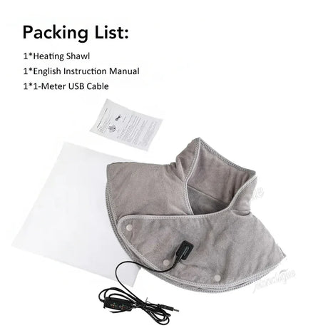 Electric Heating Neck Shoulder Pad With Vibration Massage - Omega Lifestyles