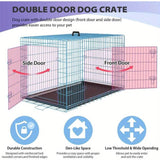 Folding Heavy Duty Iron Pet Crate For Dogs - Sleep Galleria