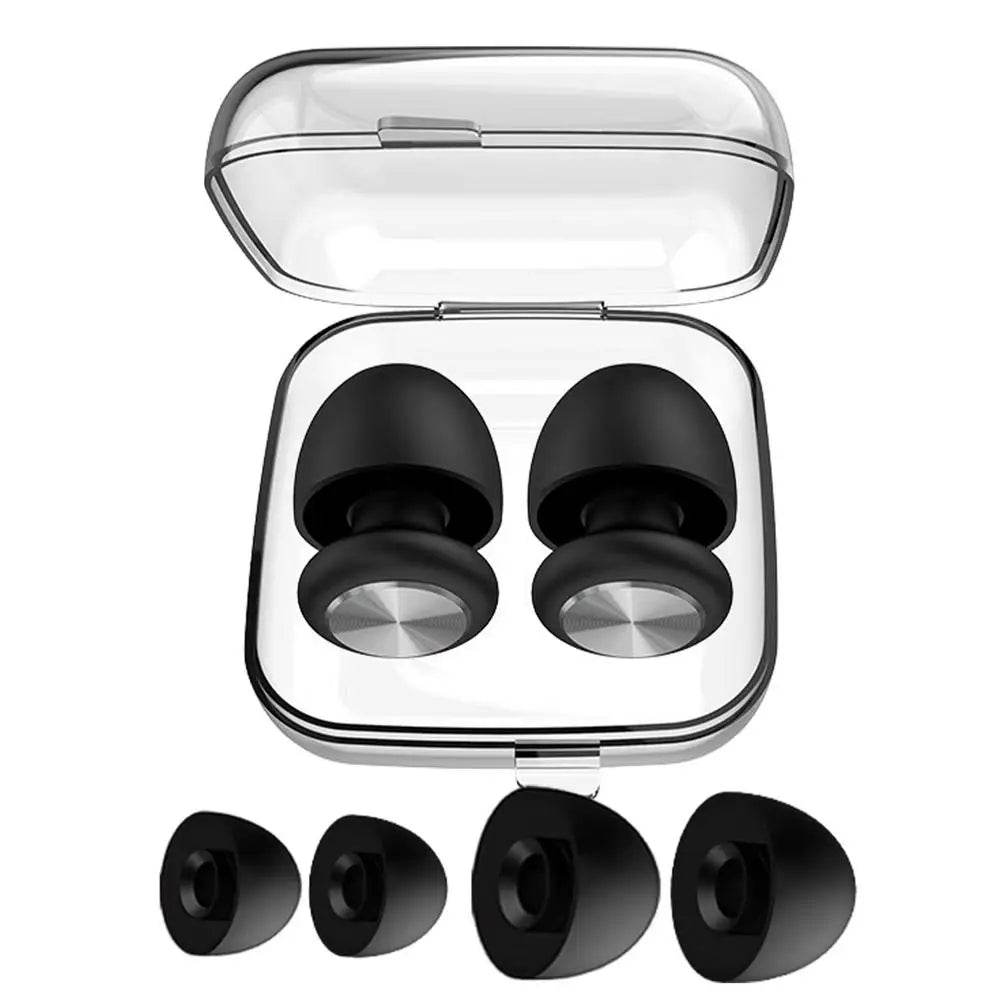 Noise Canceling Earplugs Reusable Noise-Reducing Earplugs Reusable Hearing Protection Comfortable Quiet Ear Plugs Protective - Omega Lifestyles