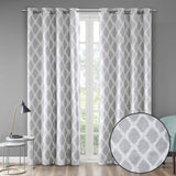 Printed Ikat Blackout Privacy Curtain Panel 50x84-Inch