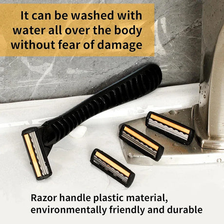 19-Piece Stainless Steel Razor Blade Refills For Men - Omega Lifestyles