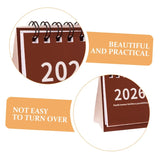 Plant Fiber Mini Spiral-Bound Desktop Desk Calendar - Omega Lifestyles