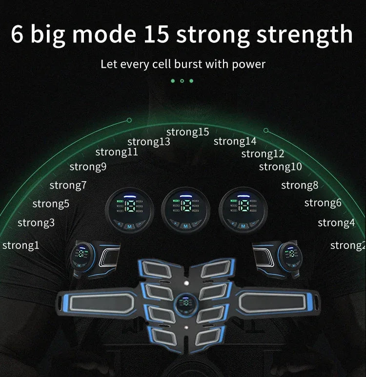 EMS Battery-Powered Muscle Stimulator For Body Toning - Omega Lifestyles