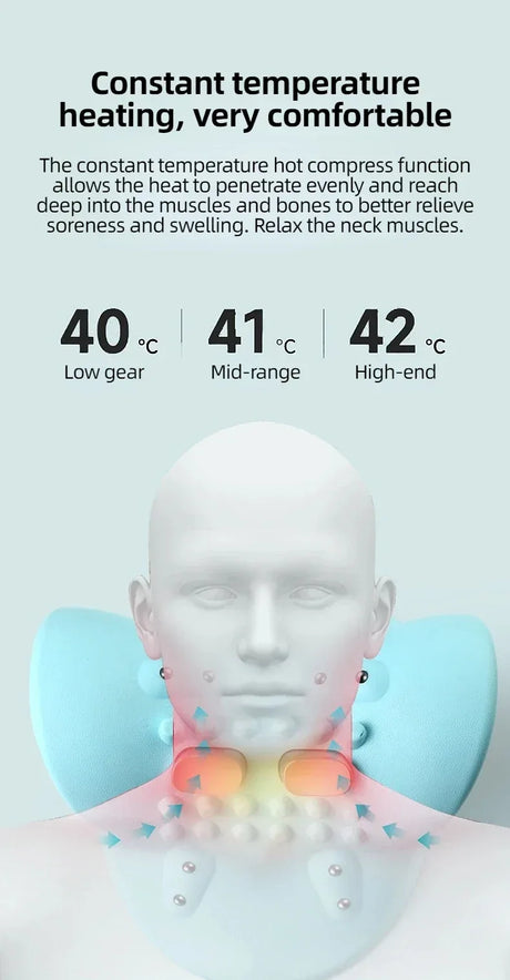 Electric Neck Massager Pillow With Infrared Heating - Omega Lifestyles