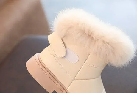 Waterproof Children Winter Ankle Fur Boots with Soft Sole - Omega Lifestyles