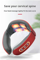 Neck Shoulder Heated Pulse Massager With 4 Kneading Heads - Omega Lifestyles