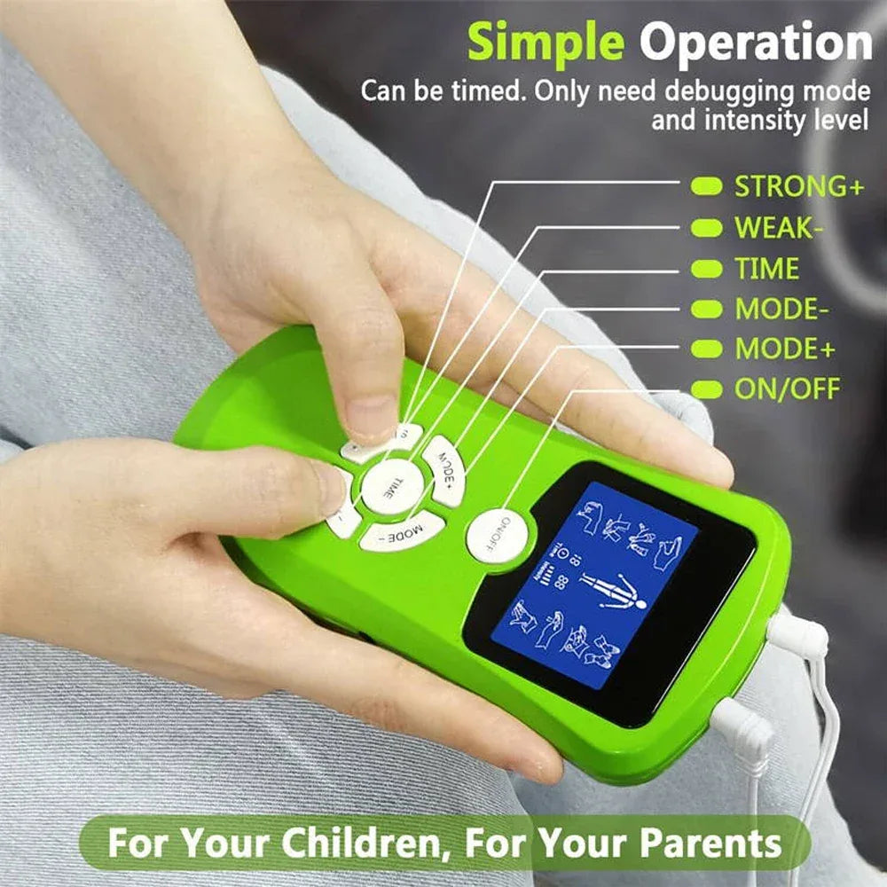 EMS Digital Therapy Muscle Stimulator With 8 Mode Acupuncture Massager - Omega Lifestyles