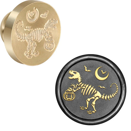 Brass Wax Seal Stamp With Removable Wooden Handle - Omega Lifestyles