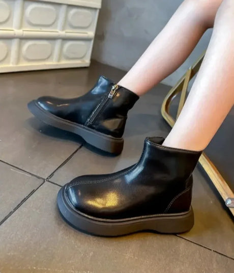Children's Waterproof Leather Anti-Slippery Ankle Boots - Omega Lifestyles
