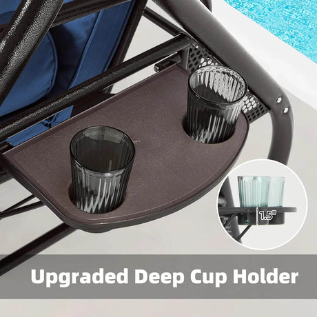 3-Seat Outdoor Porch Swing with Canopy - Omega Lifestyles