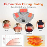 Electric Heated Neck Shoulder Wrap Plush Heating Pad - Omega Lifestyles