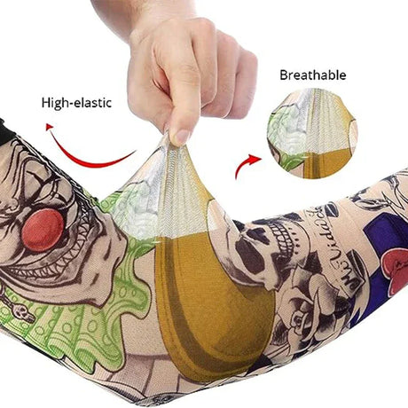 Floral Temporary Tattoo Sleeve With Sun Protection - Omega Lifestyles