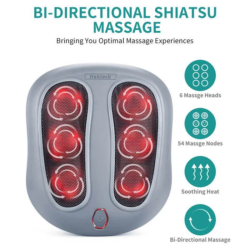 Shiatsu Electric Foot Massager With Heating Therapy - Omega Lifestyles