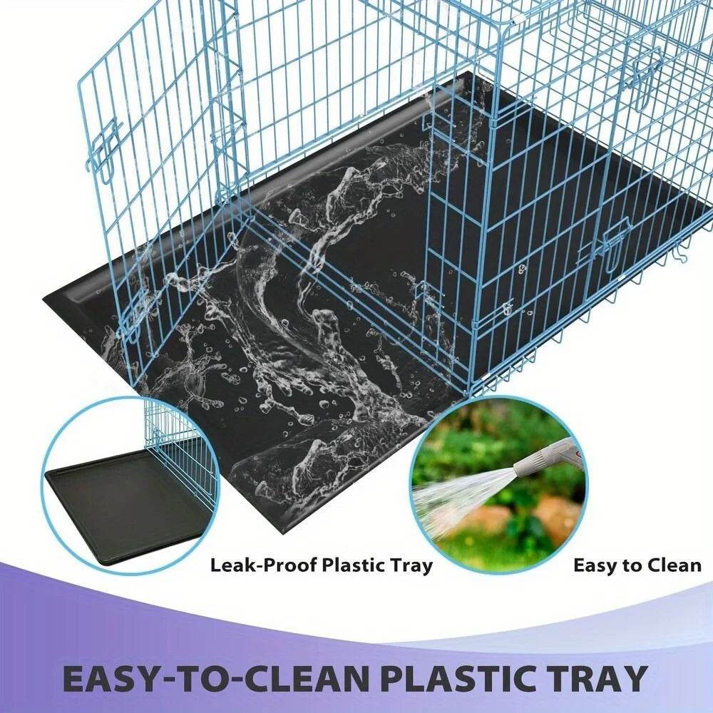 Folding Heavy Duty Iron Pet Crate For Dogs - Sleep Galleria