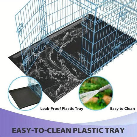 Folding Heavy Duty Iron Pet Crate For Dogs - Sleep Galleria