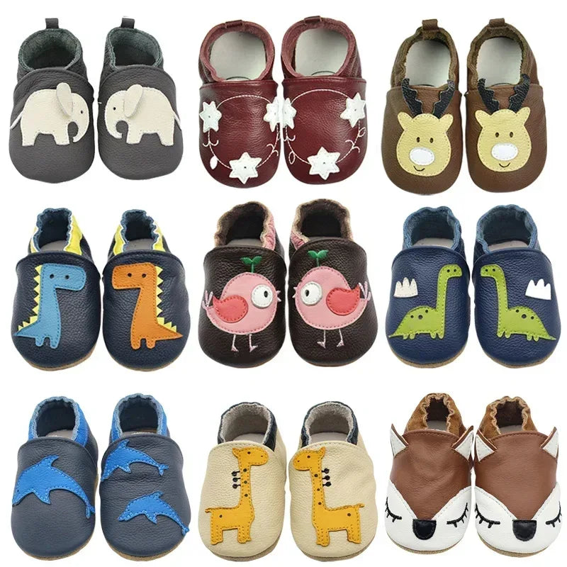 Baby Leather Soft Sheepskin First Walker Moccasins - Omega Lifestyles