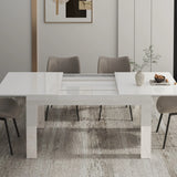 Modern Extendable Wooden Dining Table For 6 To 10 Persons
