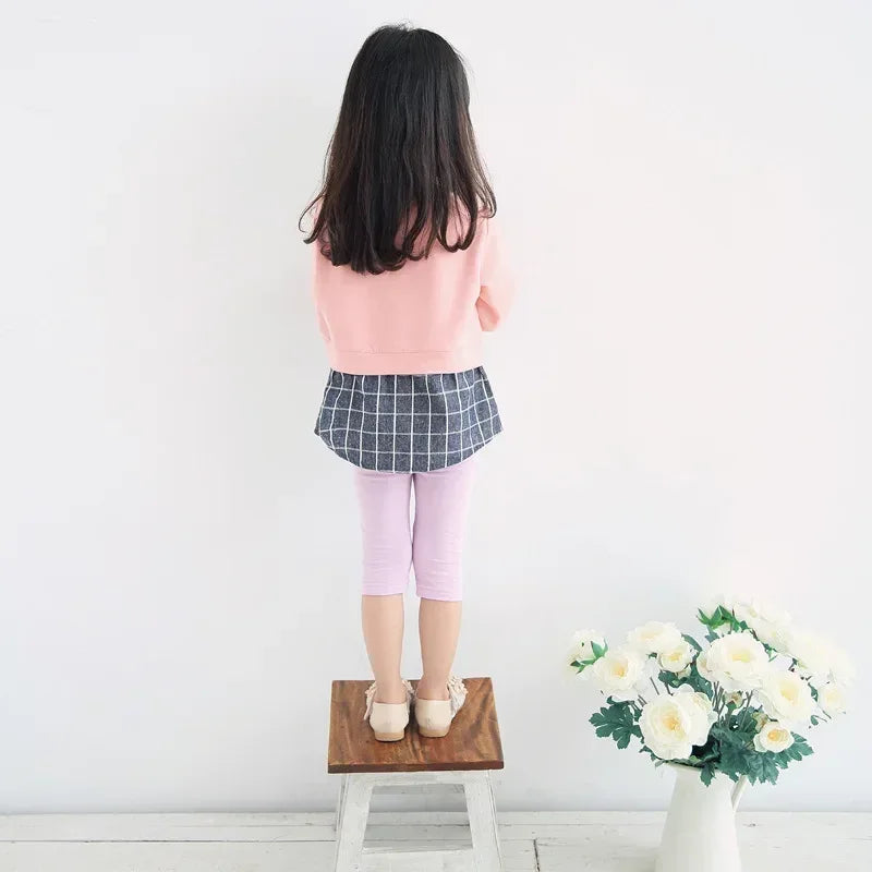 Girls Cartoon Rabbit Calf-Length Cotton Leggings - Omega Lifestyles