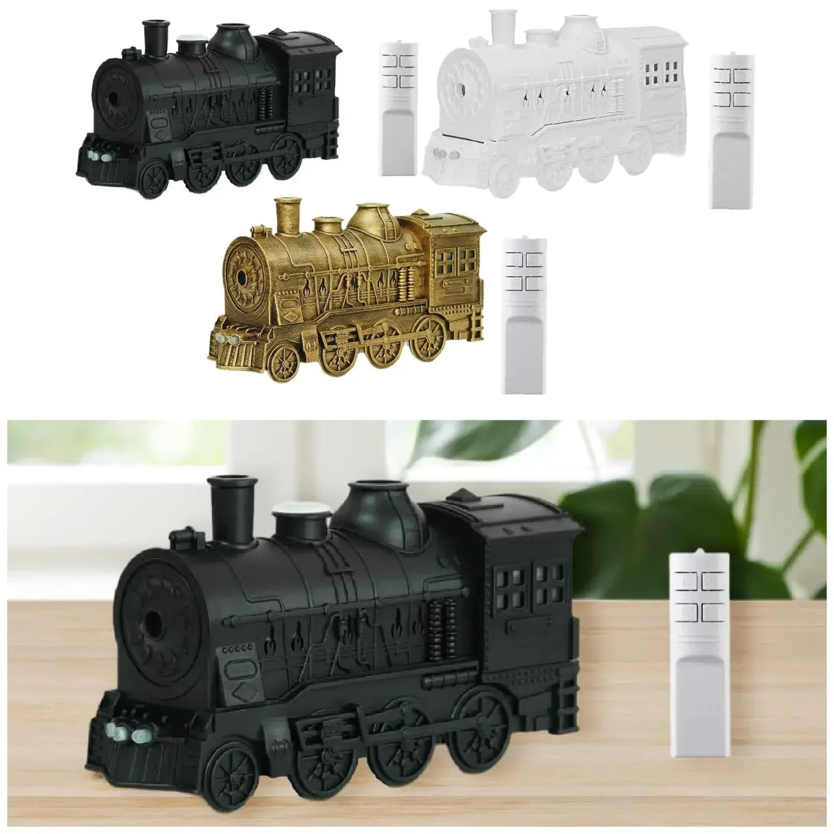 Steam Train Ultrasonic Essential Oil Diffuser With Remote - Omega Lifestyles