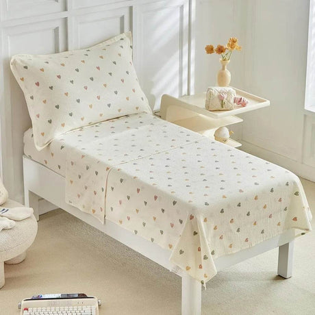 White Star Toddler Bedding Set,4 Pieces Reversible Toddler Comforter Set,Ultra Soft Crib Bed Set for Girls and Boys,Including C - Omega Lifestyles