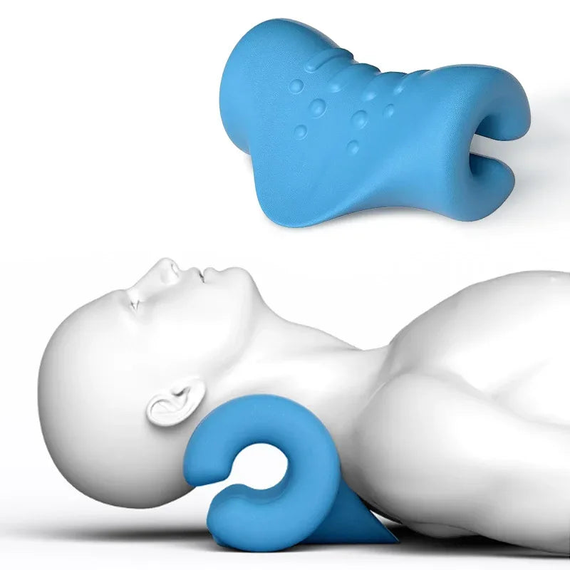 Ergonomic Cervical Spine Neck Traction Stretching Pillow - Omega Lifestyles