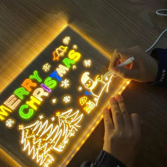Personalized USB LED Night Light Acrylic Message Board - Omega Lifestyles