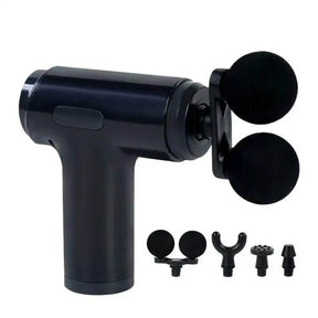 Portable Quiet Handheld Electric Muscle Massager with 4 Heads - Omega Lifestyles